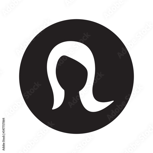 Woman With Long Hair Icon
