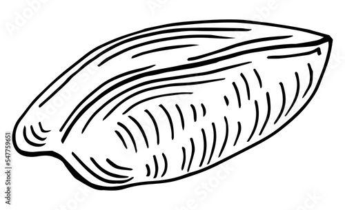 Chicken breast chalk icon. Butchers meat. Protein source. Meat production and sale. Butchery business. Isolated vector chalkboard illustration
