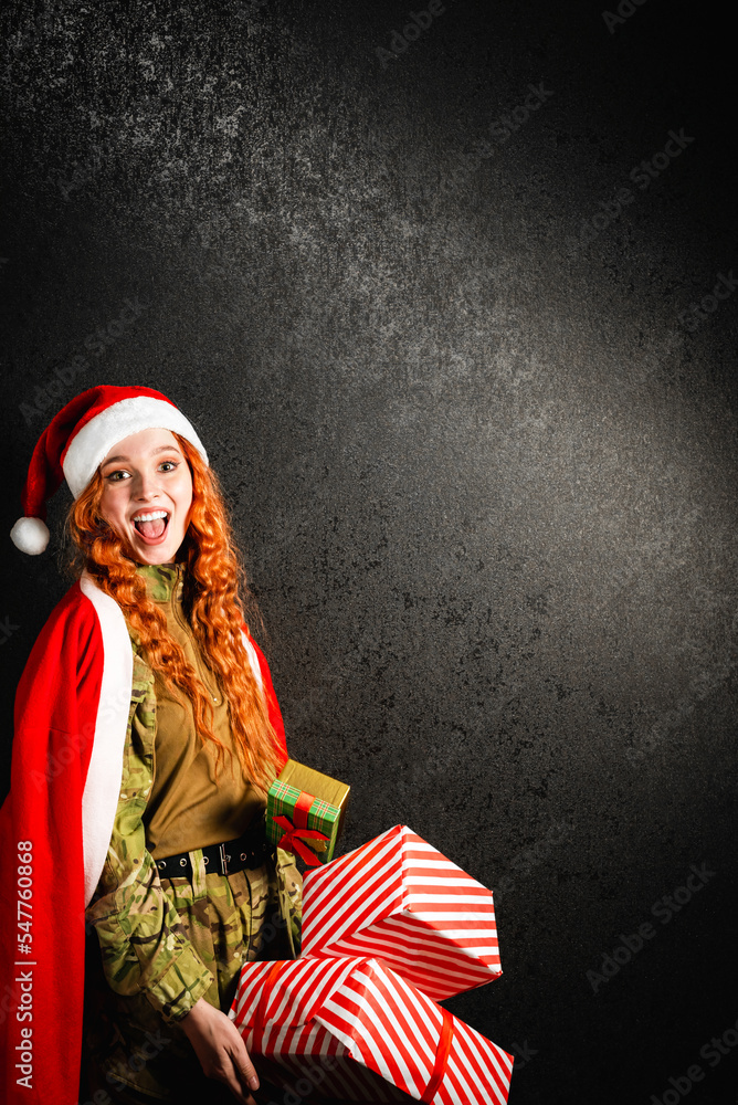 Fototapeta premium Military christmas