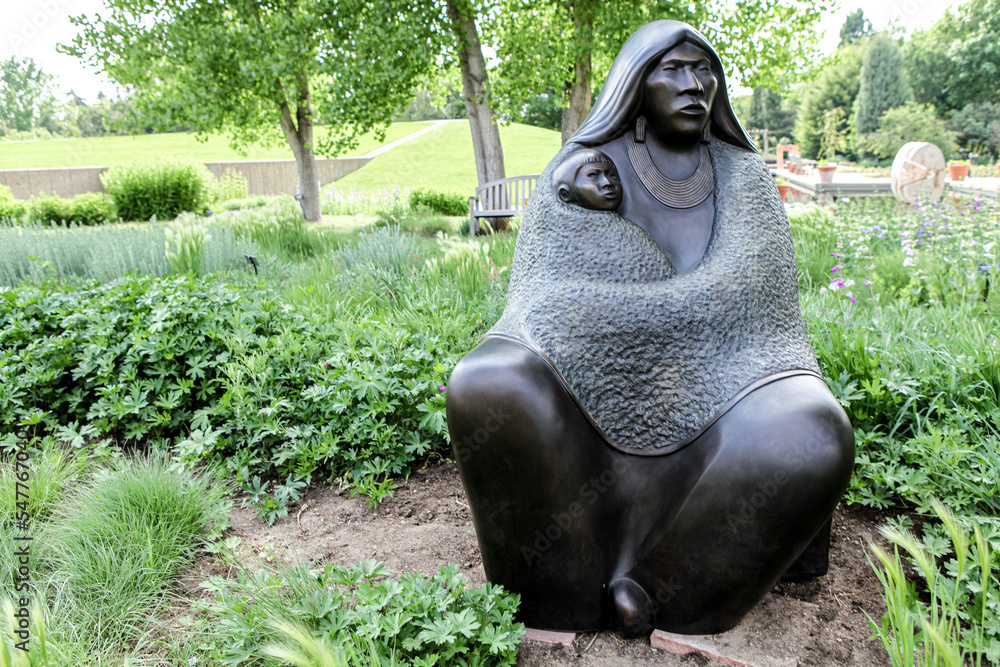 Allan Houser Sculpture at Denver Botanic Gardens. Allan Houser was a ...
