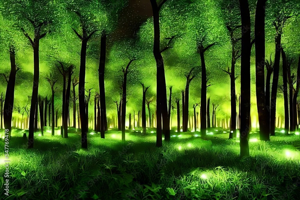 Naklejka premium Beautiful 3D Nature and landscape wallpaper