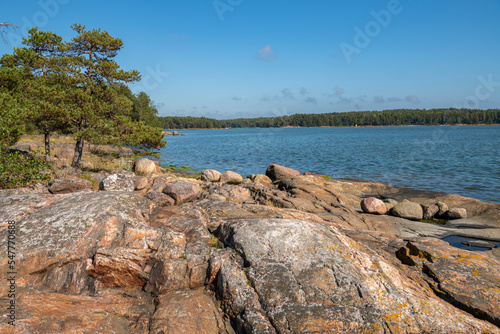Coastal view in summer, Linlo, Kirkkonummi, Finland