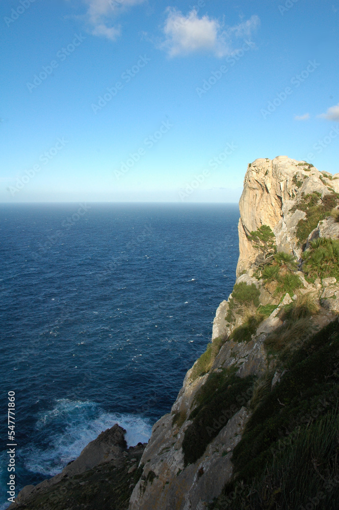 Awesome coast scenery: Wonderful view to the landscape at cap formentor, mallorca, spain	