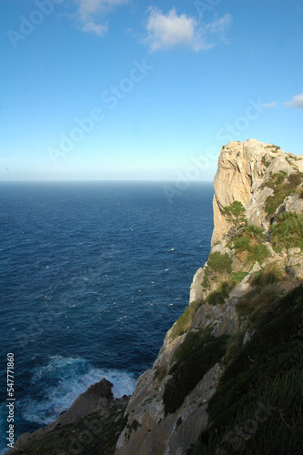 Awesome coast scenery: Wonderful view to the landscape at cap formentor, mallorca, spain 