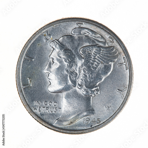 Принти на полотні 1945 USA Silver Dime Mercury
