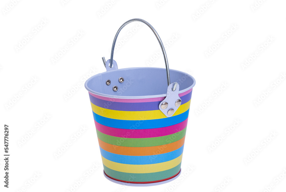 decorative pail isolated