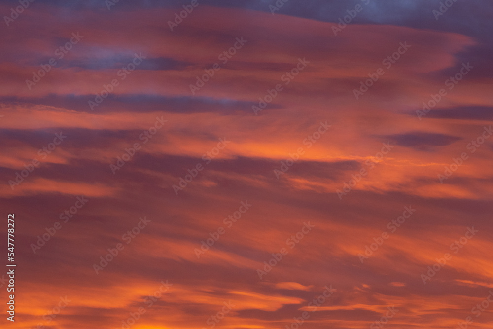 Fototapeta premium Colorful sunset twilight sky