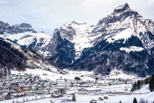 Engelberg ski and mountains village resort, Switzerland
