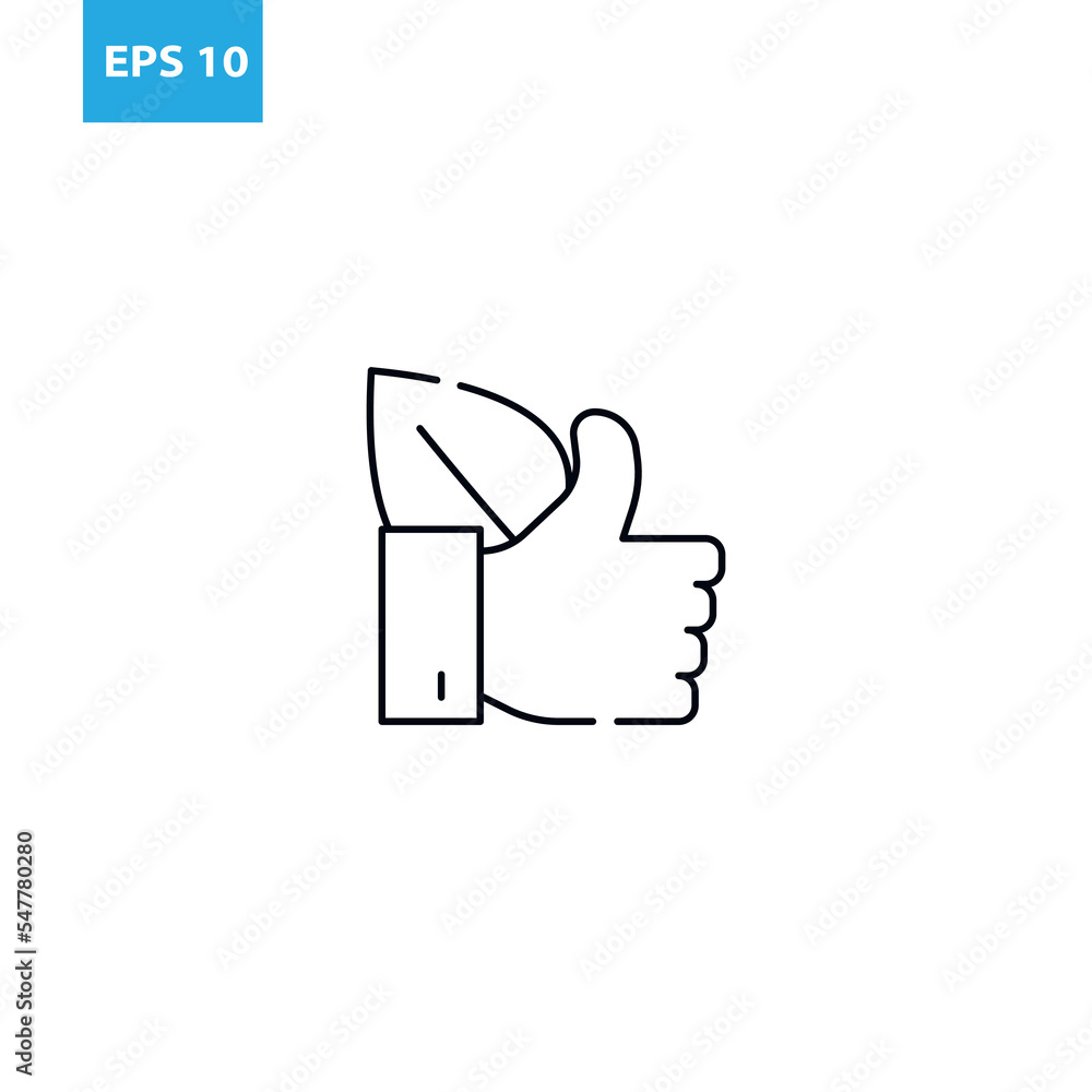 Like leaf outline icon Vector illustration Like leaf outline icon Vector illustration