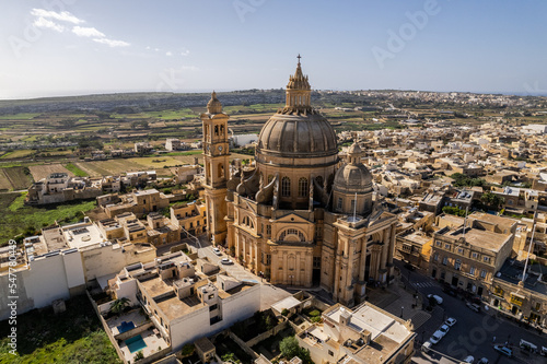 Foto Aerial drone view of the Rotunda St