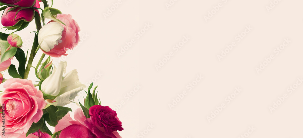 Elegant floral border or frame with flowers on white background for wedding invitation, poster, greeting cards, headers, banner with place for text. Elegant floral border or frame with flowers on white background for wedding invitation, poster, greeting cards, headers, banner with place for text.