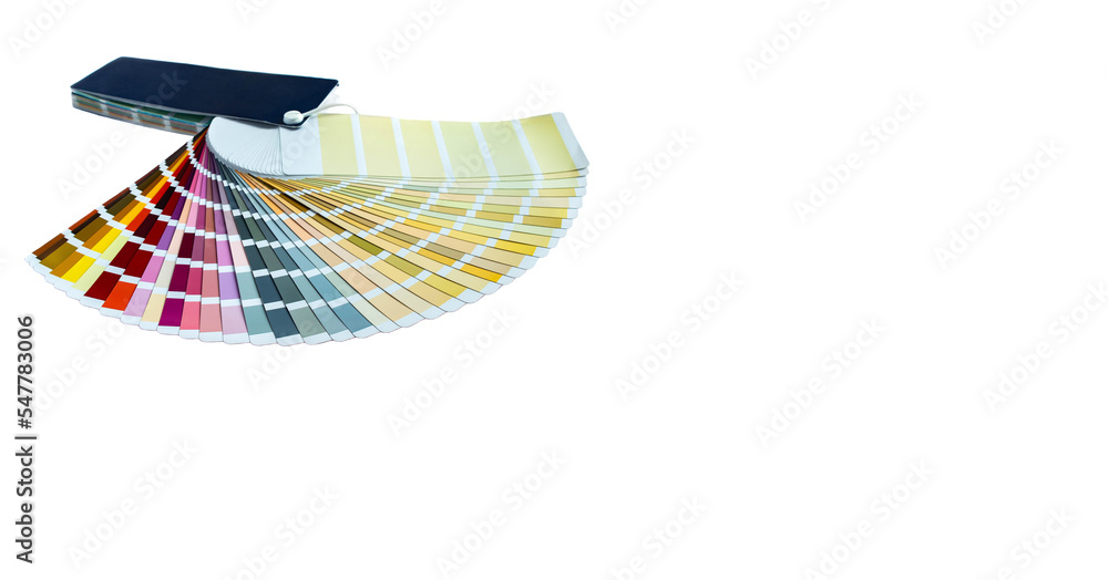 Color Guide Banner Banner of a color guide displaying a range of hues for use in interior ...