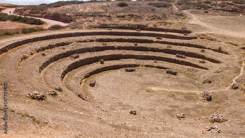 small rings Moray ancient inca ruins, Maras, Peru © Arian