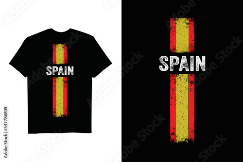 Spain Flag Soccer Football Jersey 2022 Flag T-Shirt