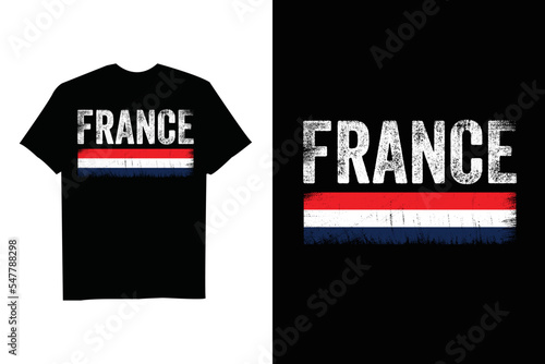  France Flag Soccer Football Jersey 2022 Flag T-Shirt