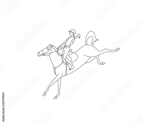 Loss of control over the horse during training