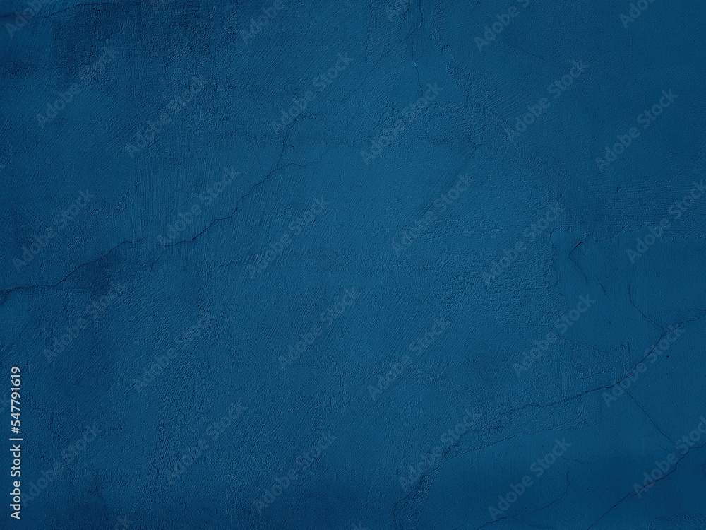Abstract Grunge Blue Wall Background Texture