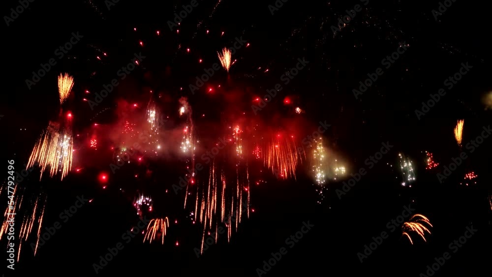 Colorful fireworks on Transparent Background with Alpha Channel ...