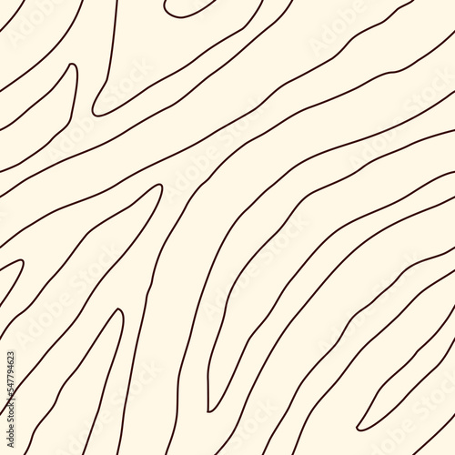 Linear seamless pattern. Handdrawn zebra skin, wood texture. Freehand minimal graphic surface print. Organic background