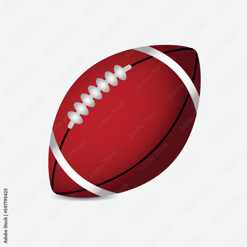 American Football Ball Icon, Sport Concept, Flat. American Football Ball Icon, Sport Concept, Flat.