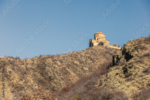 Jvari monastery on a mountain near the city of Mtskheta, Georgia
