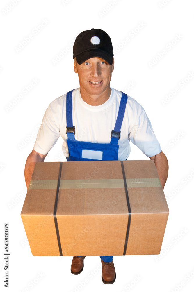 Parcel carrier series: sympathetic parcel carrier delivers a parcel.
Parcel carrier series: sympathetic parcel carrier delivers a parcel.