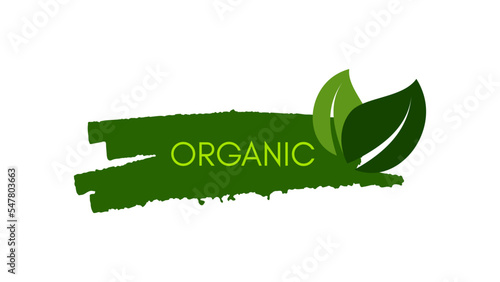Green natural bio labels