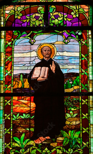 Saint Ignatius of Loyola stain glass