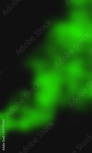 black blur background with green brush