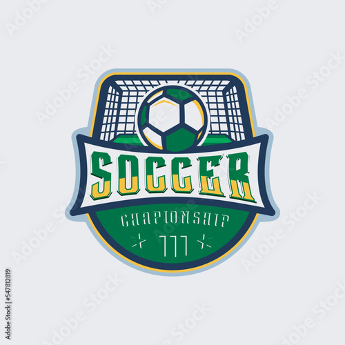 Premium football background logo design