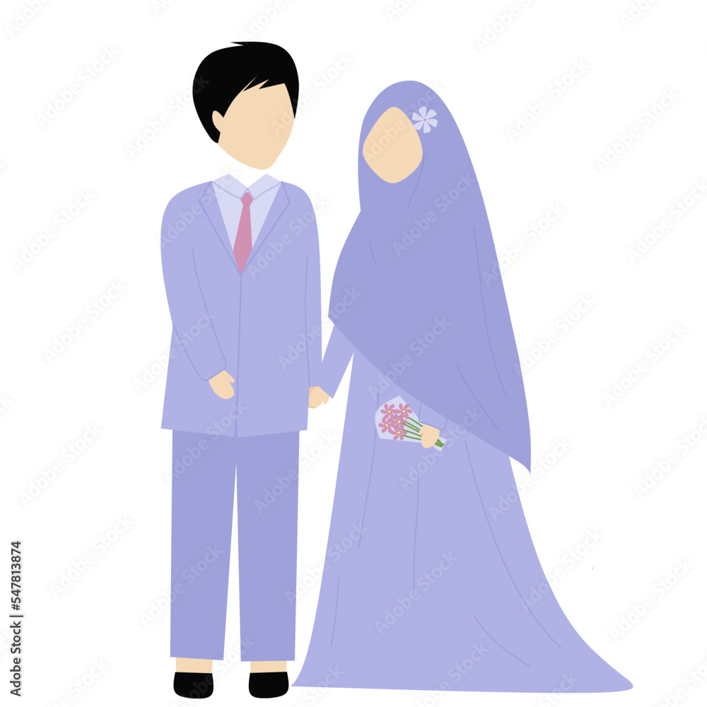 Muslim Wedding Couple