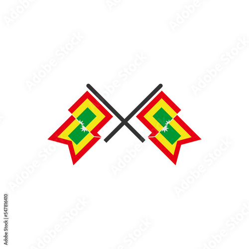 independence day of cartagena icon set vector sign symbol