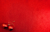  card, banner, flyer for christmas and new year on red background