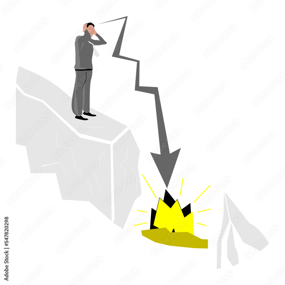 Fototapeta premium business man growth progress vector 