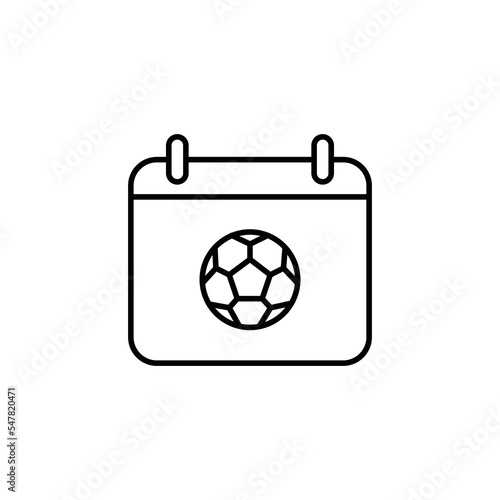 match schedule icon. outline icon