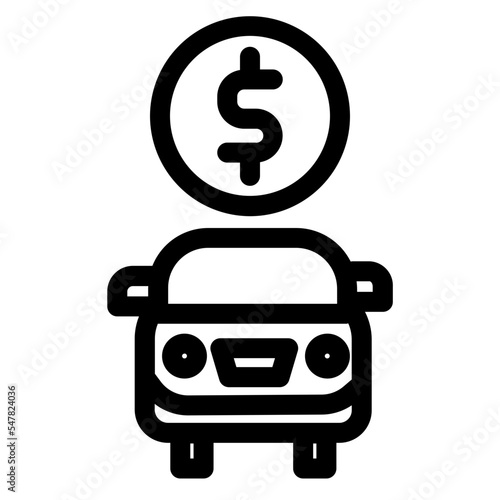 Auction Buy Car Luxury Premium Dealer Sell Icon