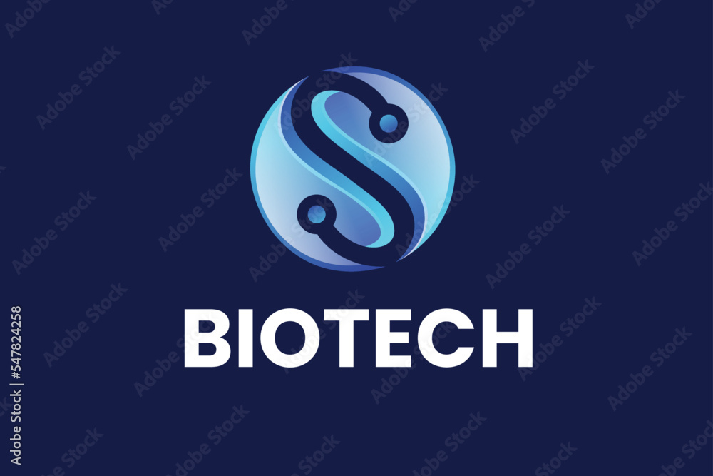 Obraz premium Yin Yang Biotech Company Logo Design