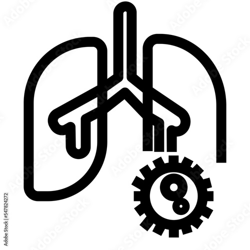 Anatomy Coronavirus Covid Lung Medical Organ Icon