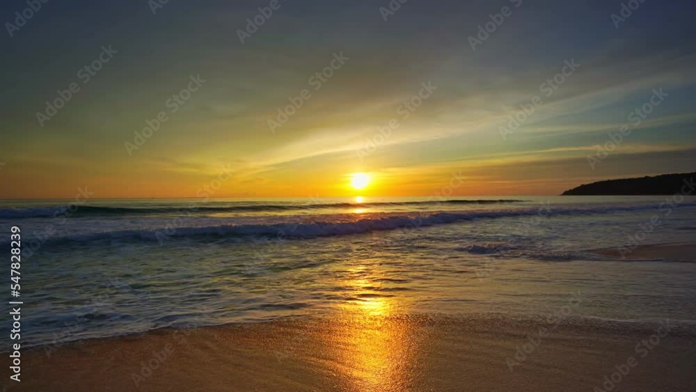 Beautiful view sunset or sunrise over dark sea surface beautiful wave Amazing light twilight sky sunset. Cinematic drone shot dynamic footage beautiful light of nature seascape Beautiful view sunset or sunrise over dark sea surface beautiful wave Amazing light twilight sky sunset. Cinematic drone shot dynamic footage beautiful light of nature seascape