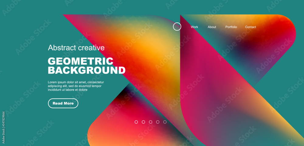 Liquid shapes with flowing gradient colors. Geometric circle round triangles. Vector illustration for wallpaper, banner, background, leaflet, catalog, cover, flyer Liquid shapes with flowing gradient colors. Geometric circle round triangles. Vector illustration for wallpaper, banner, background, leaflet, catalog, cover, flyer