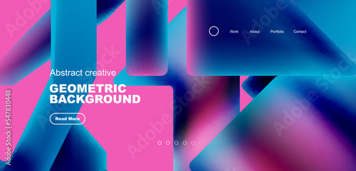 Fluid triangles minimal abstract background. Techno or business concept, pattern for wallpaper, banner, background, landing page