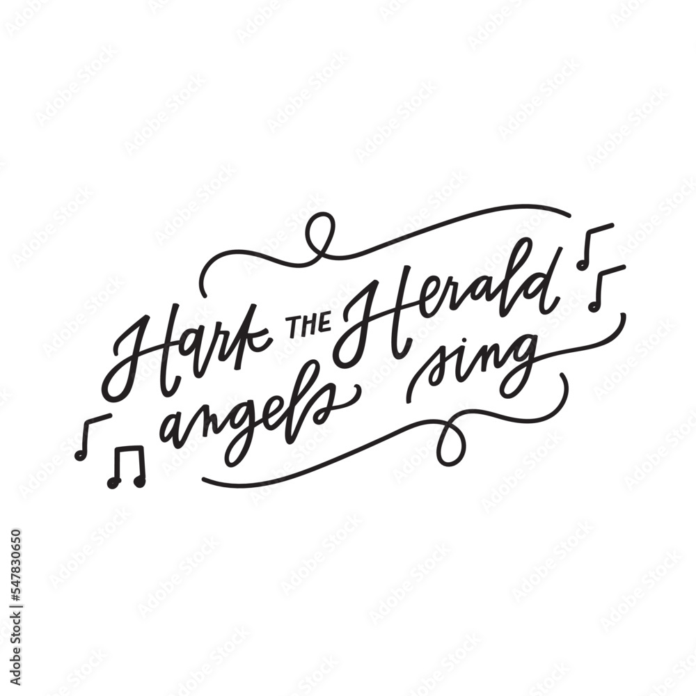 Hark the herald angels sing - obrazy, fototapety, plakaty 