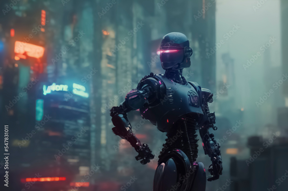 robot battle in the middle of the city. robot battle in the middle of the city.