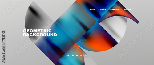 Circles and round elements abstract background design for wallpaper, banner, background, landing page, wall art, invitation, prints