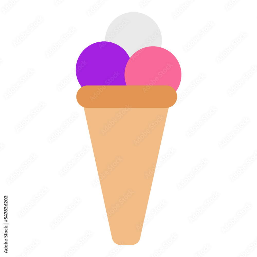 ice cream flat icon ice cream flat icon