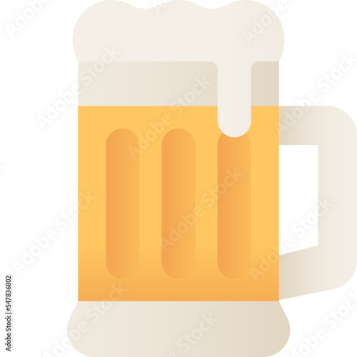 Beer isolated on white background, illustration, icon, element