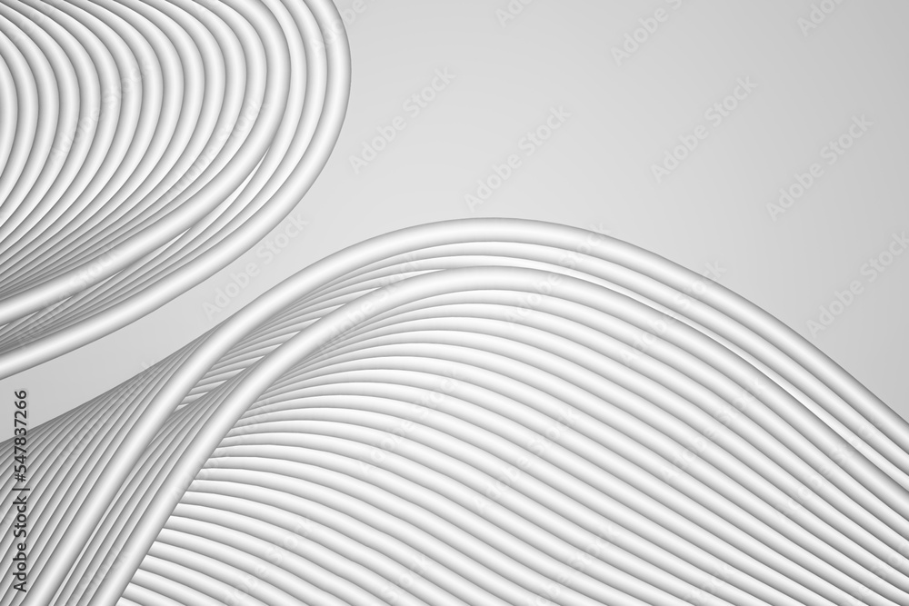 3D rendering of high end textured background with off-white curved lines 3D rendering of high end textured background with off-white curved lines
