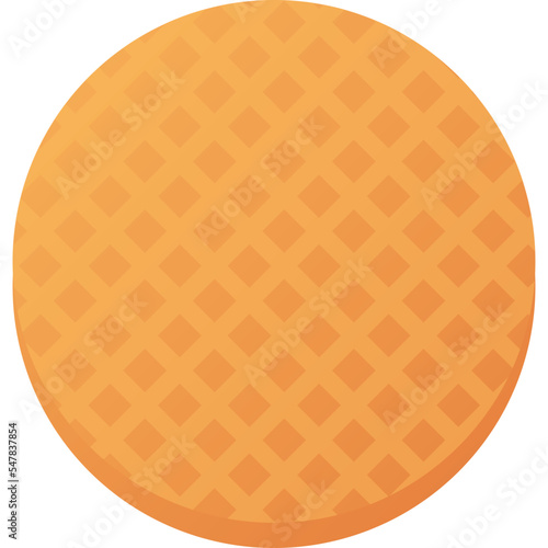 Stroopwafel isolated on white background, illustration, icon, element