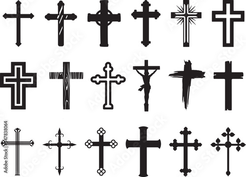 Religious CROSS BUNDLE, Jesus Cross, Old Rugged Cross , Christian ,Cross , Religious , Cross ClipArt, Crosses, Catholic Cross, Silhouette Cross, Faith Cross
