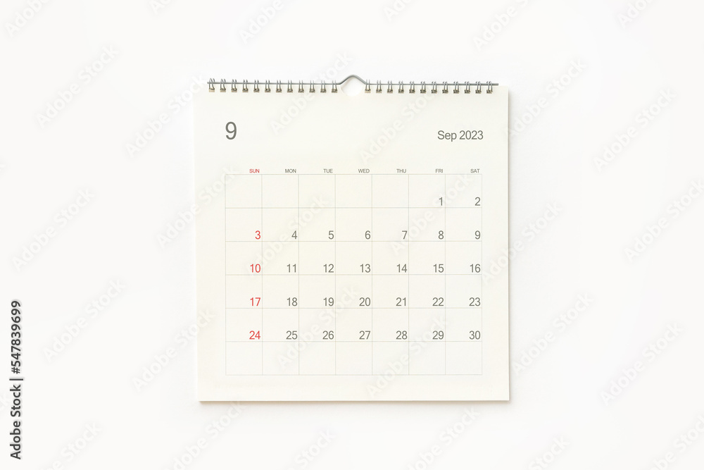 August 2023 calendar page on white. Calendar background for reminder, business planning, appointment meeting and event. August 2023 calendar page on white. Calendar background for reminder, business planning, appointment meeting and event.